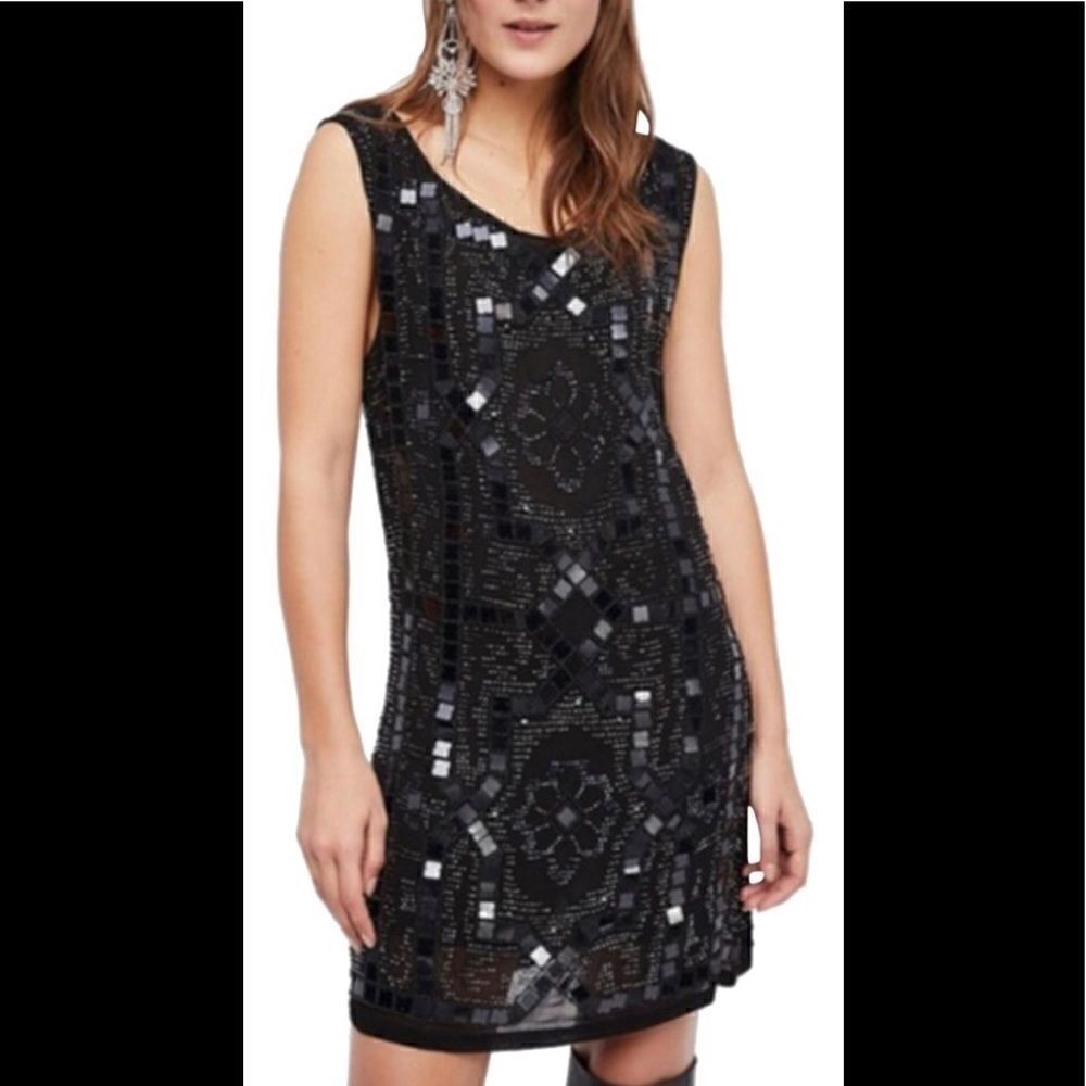 Free People Speakeasy sequined dress. RUNS SMALL
